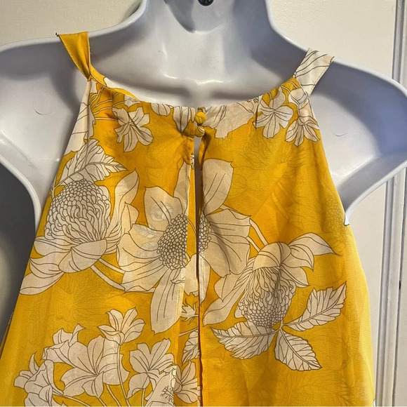 Chico's Floral Overlay Maxi Dress yellow NWT 16/XL - Picture 6 of 10